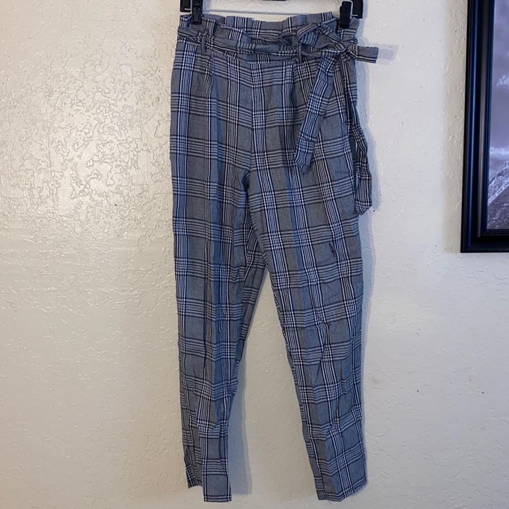 High waisted paperbag trousers